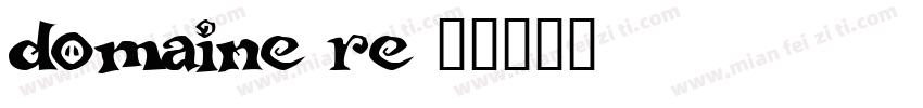 domaine re字体转换